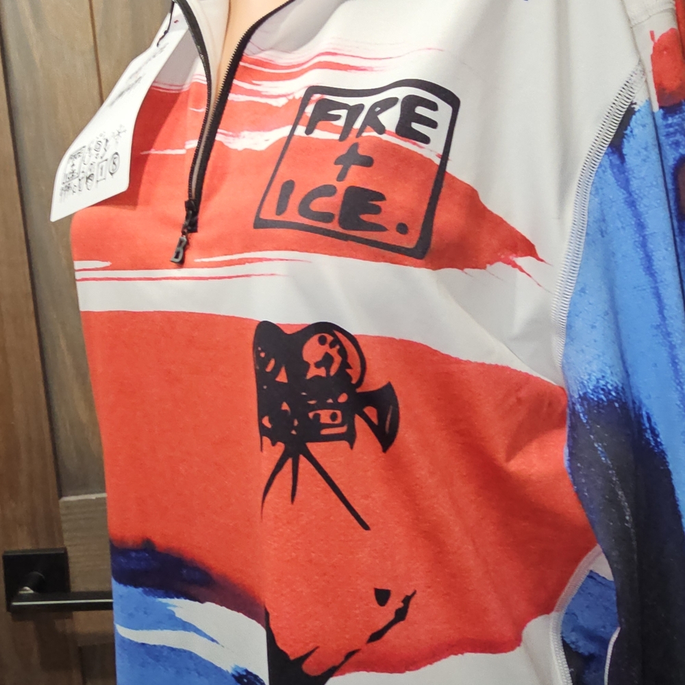 Bogner Fire + Ice Gregory Siff "Pascal" Red and Blue Women's top